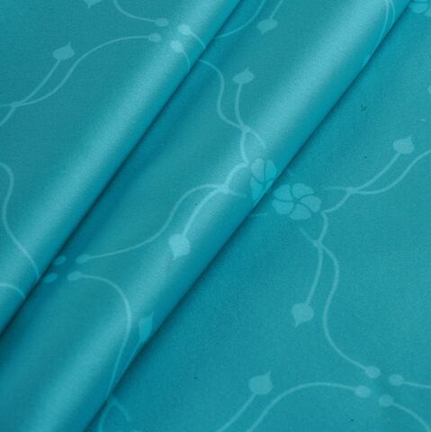 Наволочка 50x70 Mollen Узор светло-бирюзовая шелковая