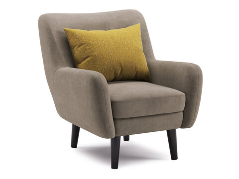 Кресло для отдыха Дакота (83*83*72 см) - Серо-коричневый