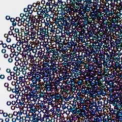 Бисер 10/0 PRECIOSA, 50 г, синий мультиколор