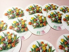 Кружочки из сахарной бумаги 