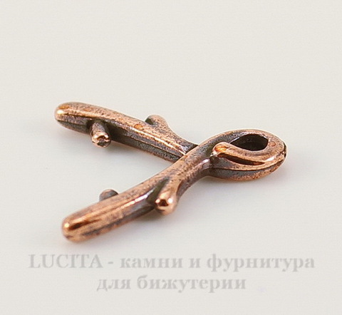 Держатель для кулона TierraCast "Briolette" большой 14х12 мм (цвет-античная медь)