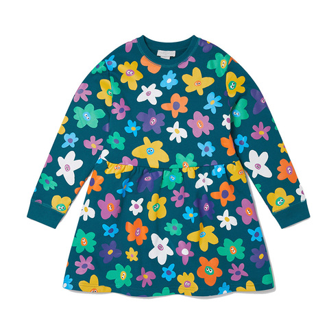 Платье Stella McCartney Kids Smiley Flower Print