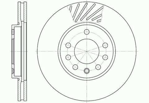 Диск тормозной вентилируемый G-brake  GR-02798