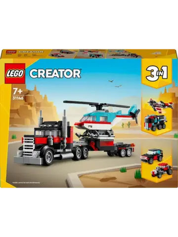 Конструктор Creator 31146 Бортовой грузовик с вертолетом