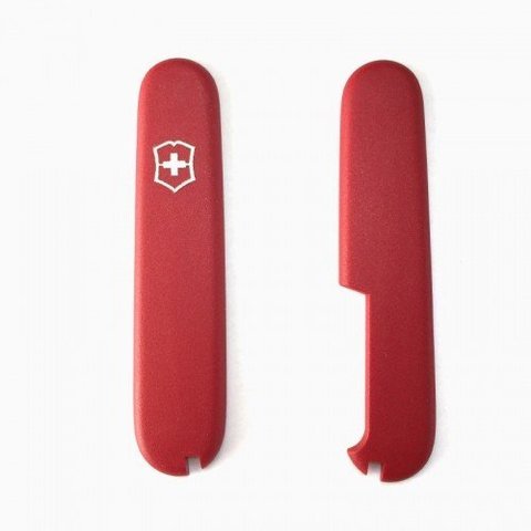 Набор накладок для ножа Victorinox 91 мм., цвет красный, поверхность матовая EcoLine