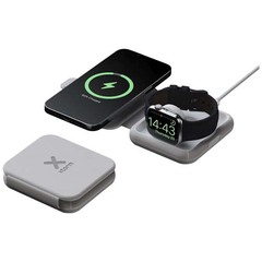 Xtorm XWF21 складное беспроводное дорожное зарядное устройство «2-в-1» мощностью 15 Вт