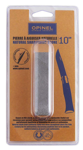 Точильный камень для пероч.ножей Opinel Natural Lombardy, 100 mm, серый, блистер (001837)