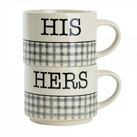 Набор кружек 2шт 530мл Boston Warehouse His/Hers