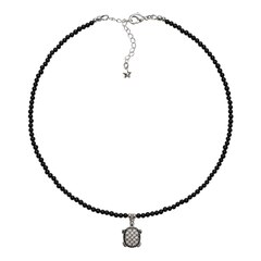 Чокер из Агата и подвески Черепашка, silver