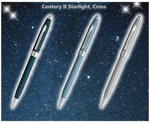 Ручка перьевая Cross Century II, Starlight , Midnight Blue CT, F (AT0086-32FS)
