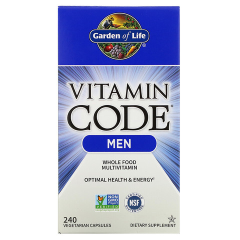 Garden of Life, Vitamin Code, для мужчин, 240 вегетарианских капсул
