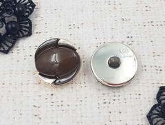 Пуговицы костюмные, d 2,4 см, коричневый