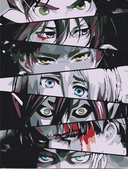 Картина по номерам Атака Титанов - Глаза