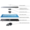 Berges OPTIM Line Black 600 095506 Душевой трап