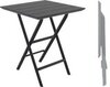 Стол пластиковый складной Siesta Contract Helen Folding Table 60, черный, 600х600х740 мм, черный