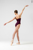 Strap leotard | wine