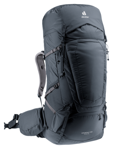 Картинка рюкзак туристический Deuter Aircontact Pro 85+10 Black - 7