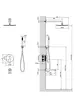 Aquatek AQ1173BGM AQ1173BGM БЕТТА Set 4 в 1 душевой комплект 3 режима, оружейная сталь (шлиф. черный хром)