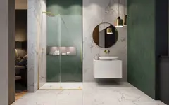 Radaway 10106438-09-01L Дверь Furo Walk-in Gold 43,8x200 прозрачное 8 мм левая 1/2 золото фото