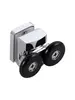 Aquatek AQ ARI RO 09020GM AQ ARI RO 09020GM Душевой уголок 1/4 круга, двери раздвижные 900x900x2000, профиль оружейная сталь, стекло прозрачное