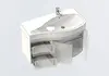 Aquanet 213000 Тумба с раковиной Aquanet Сопрано 95 R белый (2 дверцы 2 ящика) (213000)