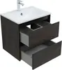 Aquanet 287894 Компл.2 - Тумба Nova Lite 60 2 ящ. цв. дуб черный (287894)