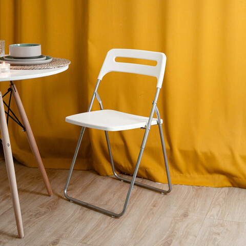 Стул складной Anders, цвет: белый, размеры: 46х44х78 см., материалы: полипропилен, металл