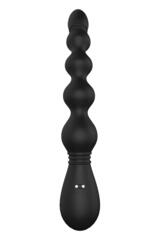 Черный вибромассажер для анальной стимуляции ANAL FLEXI BEADS - 21 см. - 