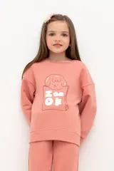 джемпер  для девочки  КР 302248/персиковая карамель к429