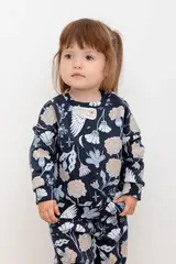 джемпер  для девочки  КР 302220/индиго,волшебные совы к419