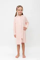 халат  для девочки  К 5766/бежево-розовый