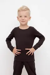 джемпер  для мальчика  К 302210/черный кофе