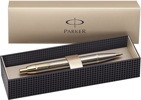 Ручка шариковая Parker IM Metal K223, Brushed Metal GT (S0856480)