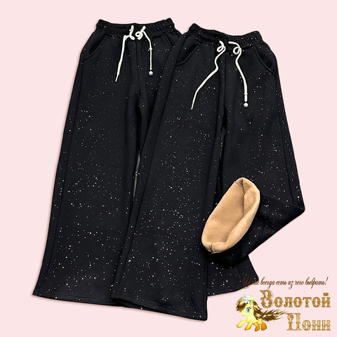 Брюки утепленные девочке (4-8/8-13) 250928-D7143