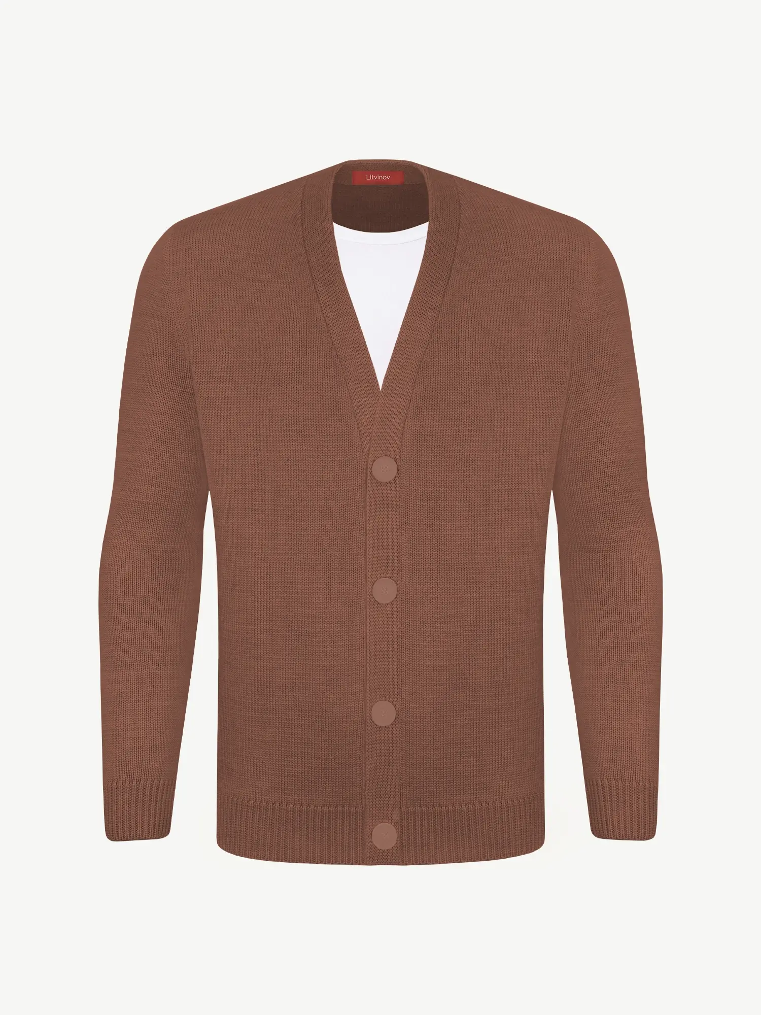 Кардиган с пуговицами из шелка