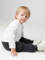 лонгслив  для мальчика  КР 302847/молочный 0602 к598