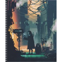 Тетрадь 80л., А5, клетка, Канц-Эксмо, "Survivors", гребень, мелованный картон, глянцевая ламинация