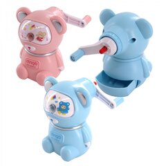 Точилка механическая Alingar, "Мишка-космонавт", 1 отверстие, пластиковый корпус, цвета ассорти, инд. упаковка, 85*110*105 мм