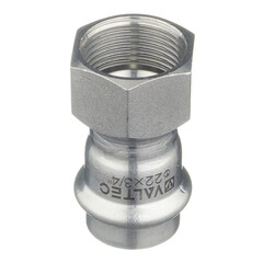 Соединитель Valtec нерж. сталь с вн.р. 22х3/4