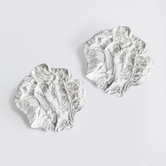 Мятые серьги "Концепт"