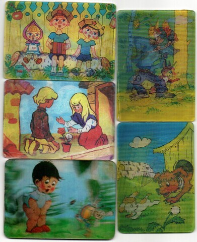 № 39 Набор из 5 стерео Календариков. Мультфильмы СССР 1979 г.
