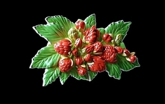 Силиконовый молд Композиция Ветка малины