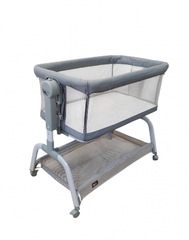 Детская приставная колыбель Sweet Baby Gioia серая