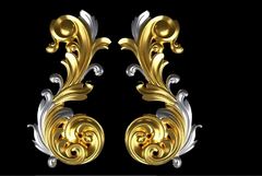 Силиконовый молд № 1967 Набор вензелей