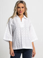 Блуза Ветерок (белая) Б15556-16М LT Collection