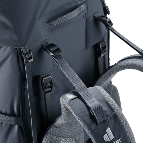 Картинка рюкзак туристический Deuter Aircontact Core 70+10 Black - 8