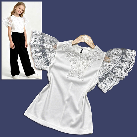 Блуза девочке (8-12) 260419-Y616