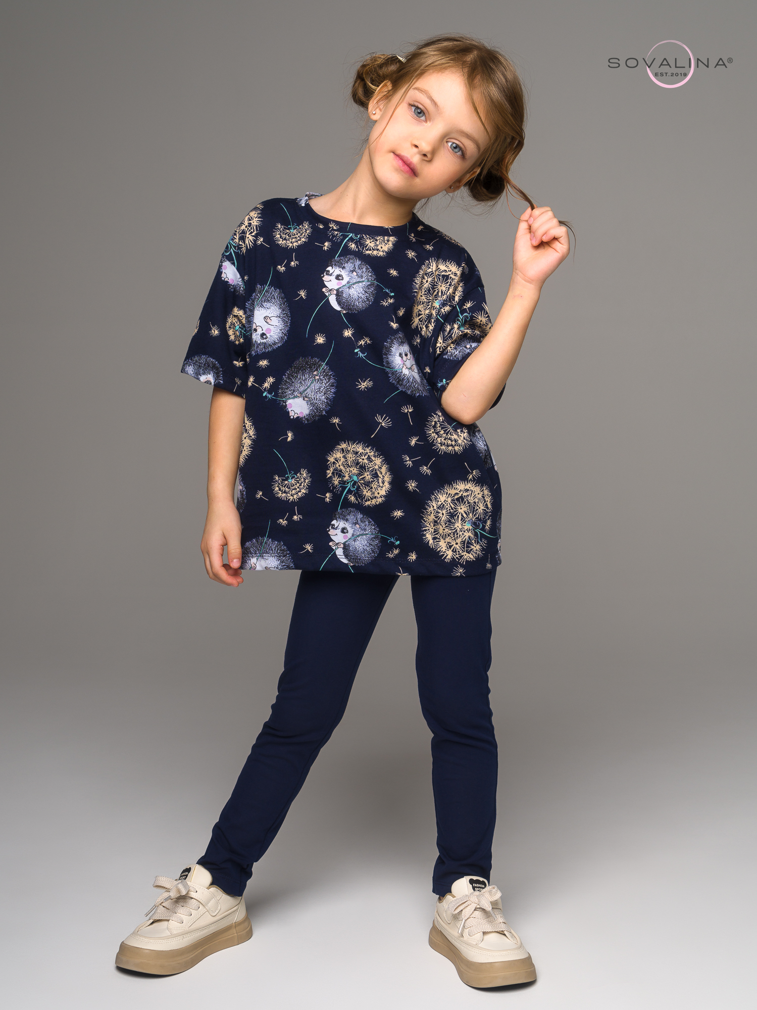 Костюм Мун ежик с одуванчиком-индиго