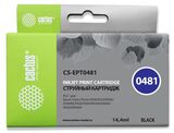 Картридж струйный Cactus CS-EPT0481 T0481 черный (16мл) для Epson Stylus Photo R200, R220, R300, R320, R340, RX500, RX600, RX620, RX640