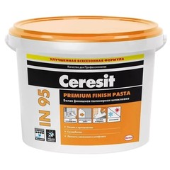 Готовая шпаклёвка Ceresit IN95 полимерная финишная, 25 кг